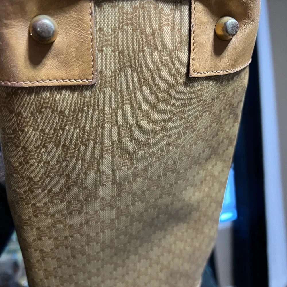 Celine Tan Leather Handbag